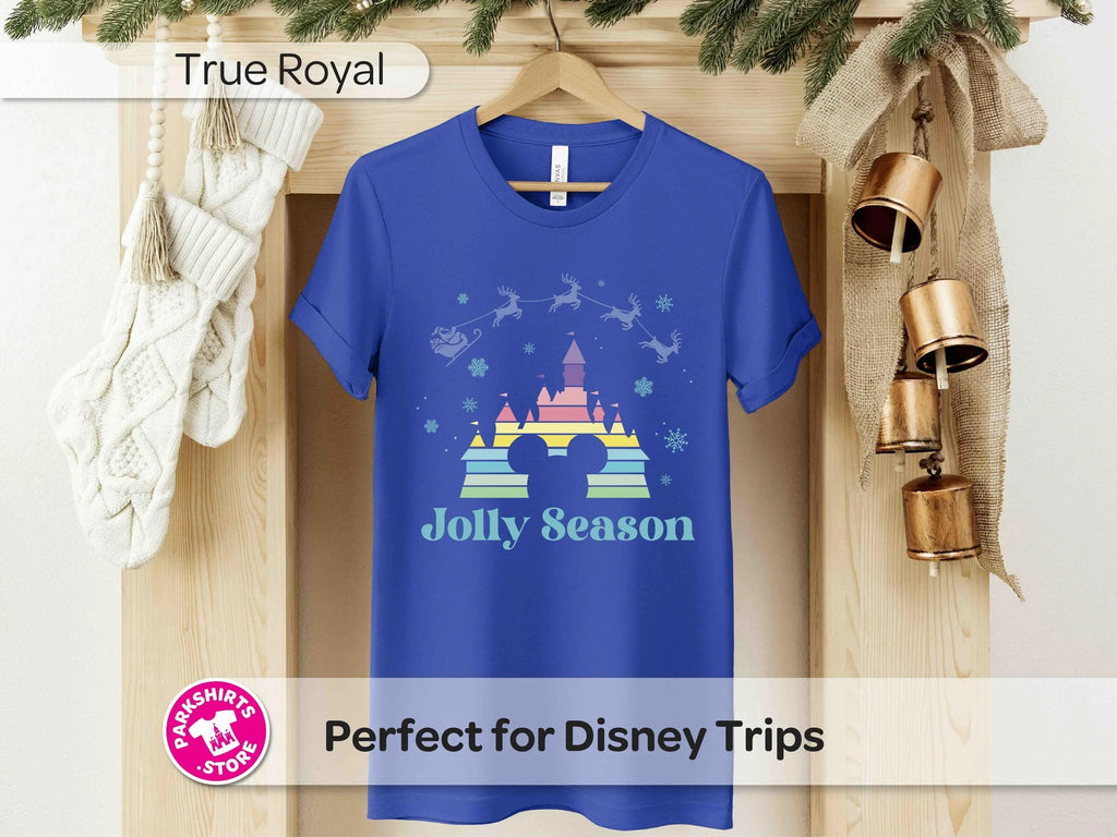 Disney Christmas Jolly Season T-Shirt | Santa & Reindeer product image 6