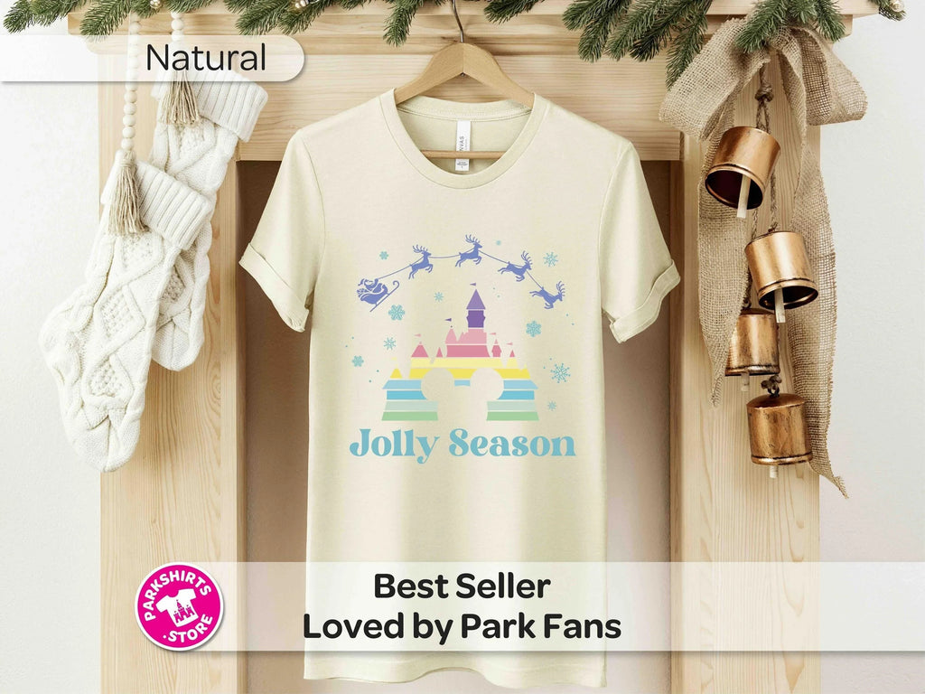 Disney Christmas Jolly Season T-Shirt | Santa & Reindeer product image 7