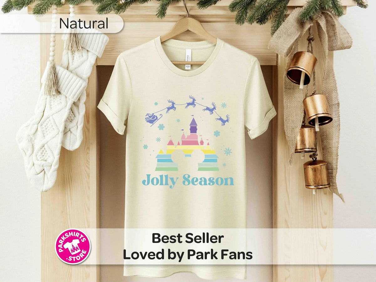 Disney Christmas Jolly Season T-Shirt | Santa & Reindeer product image 7
