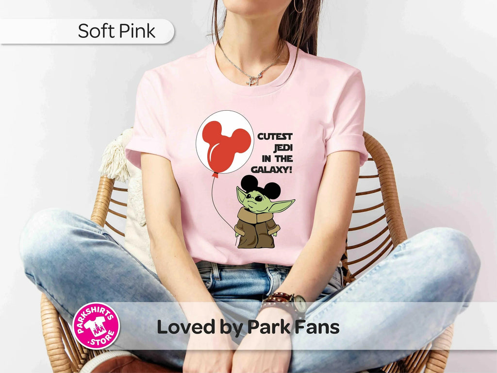 Grogu T-Shirt | Cutest Jedi in the Galaxy | Mickey Balloon product image 1