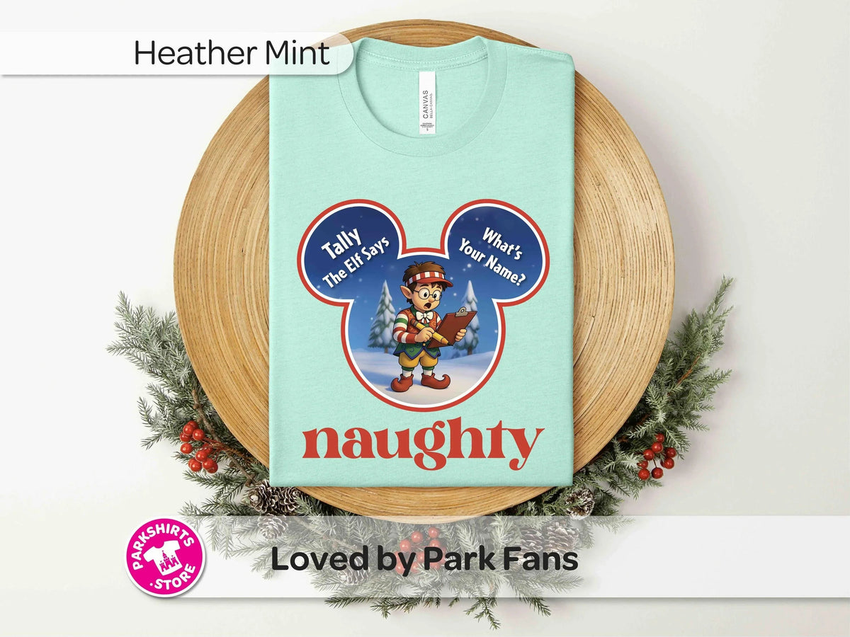 Disney Tally the Elf Shirt, Naughty or Nice List Tee product image 8