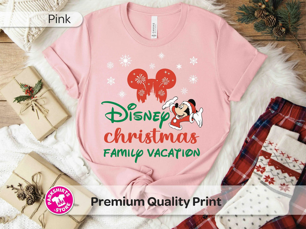 Disney Christmas Family Shirt, Mickey Santa Holiday Tee product image 1