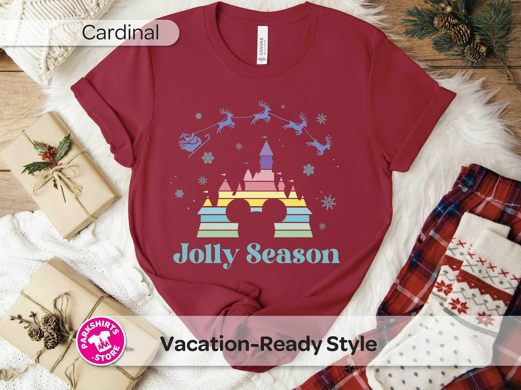 Disney Christmas Jolly Season T-Shirt | Santa & Reindeer product image 4
