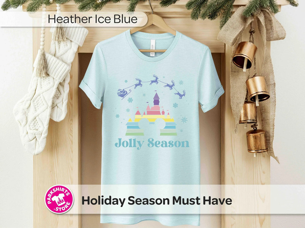 Disney Christmas Jolly Season T-Shirt | Santa & Reindeer product image 5