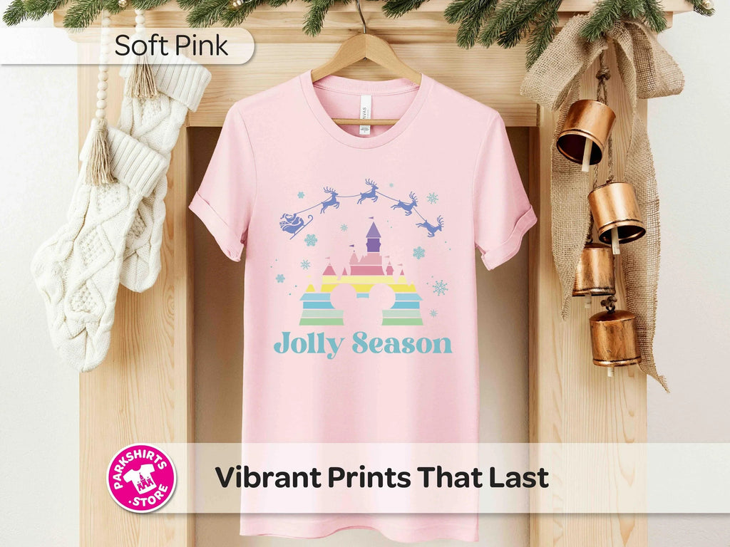 Disney Christmas Jolly Season T-Shirt | Santa & Reindeer product image 2