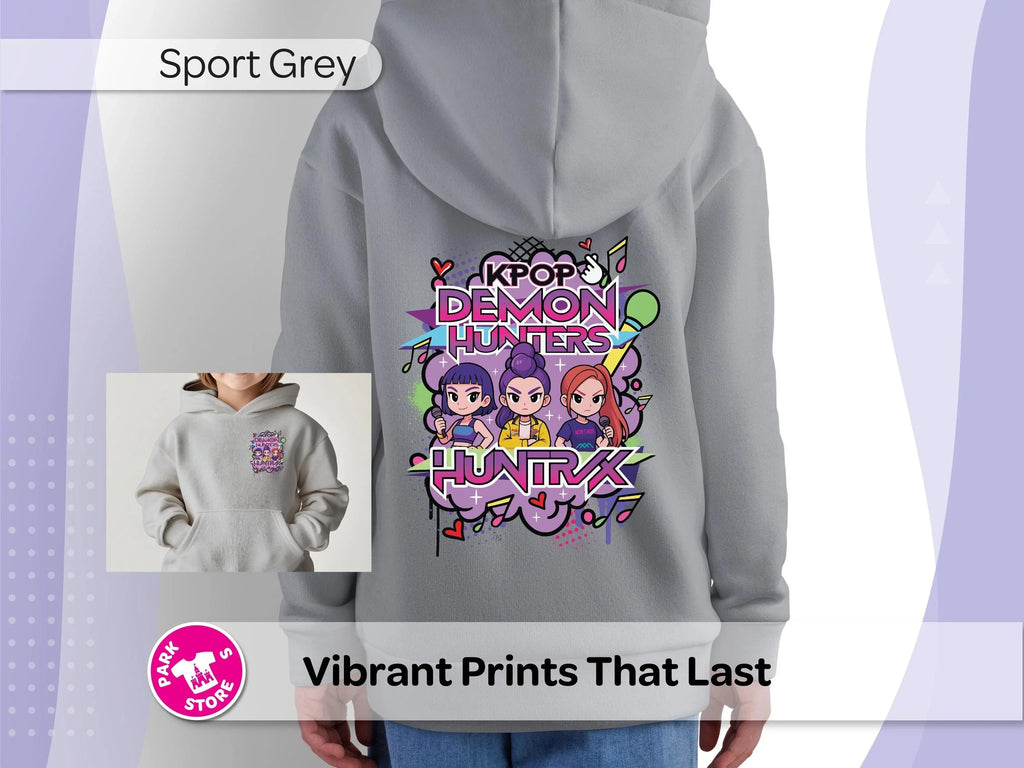 K-Pop Demon Hunters Youth Hoodie | Anime Graphic Sweatshirt product image 5