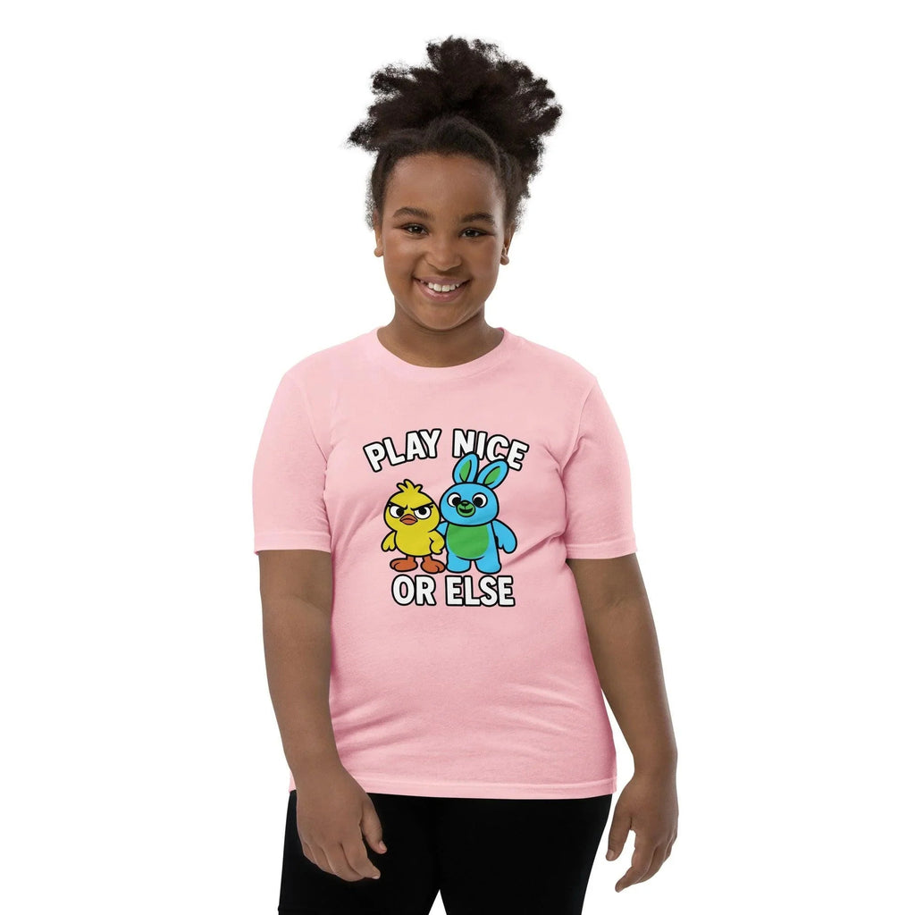Ducky & Bunny Youth Shirt – Play Nice or Else product image 8