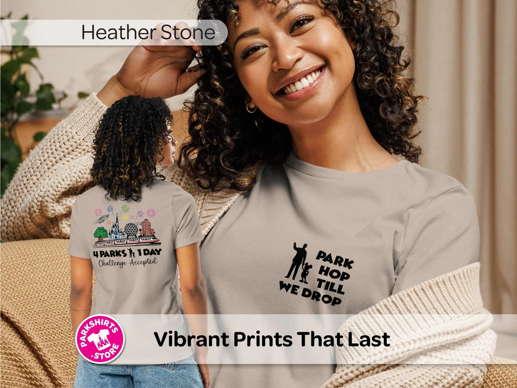 Park Hop Till We Drop Women’s Shirt – Front & Back product image 7
