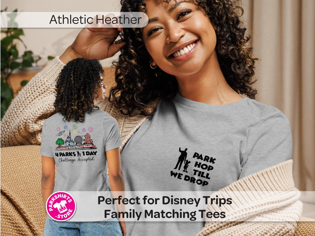 Park Hop Till We Drop Women’s Shirt – Front & Back product image 3