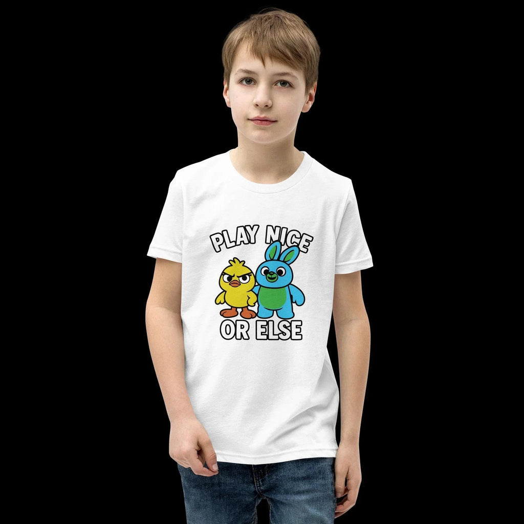 Ducky & Bunny Youth Shirt – Play Nice or Else product image 9