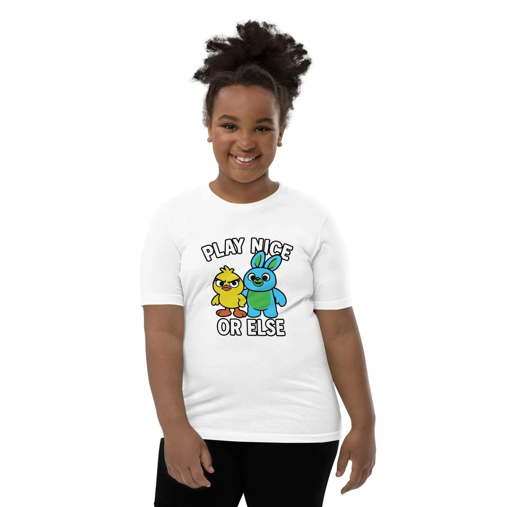 Ducky & Bunny Youth Shirt – Play Nice or Else product image 6