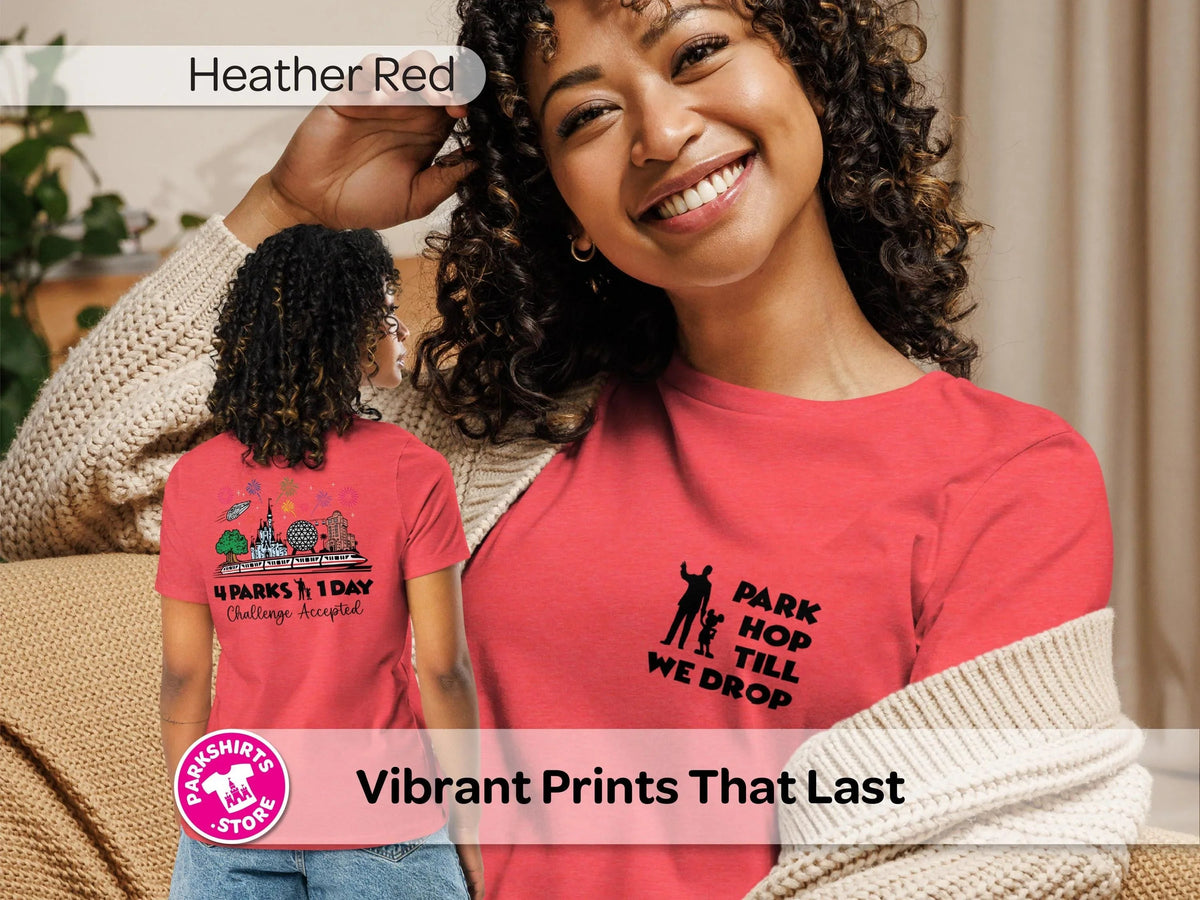 Park Hop Till We Drop Women’s Shirt – Front & Back product image 6