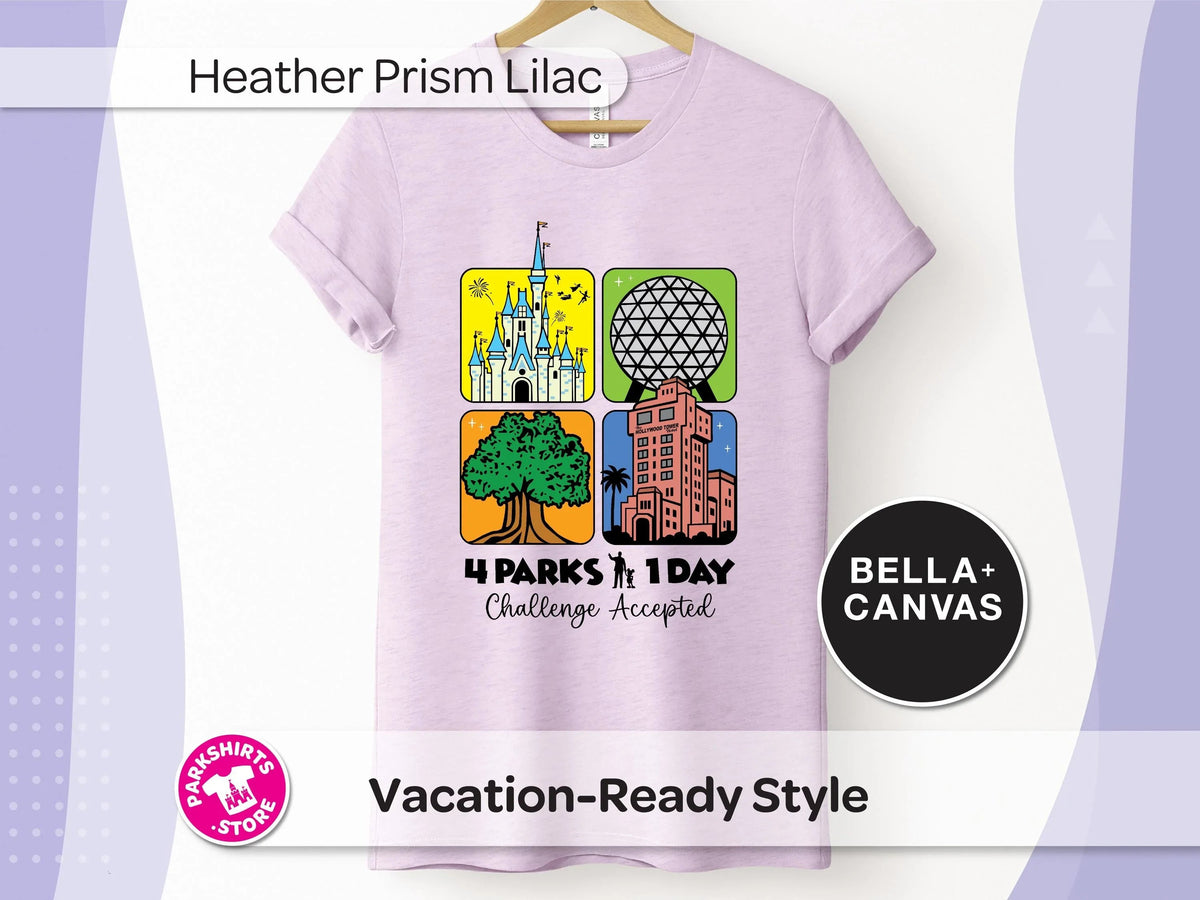 Disney World 4 Parks 1 Day Challenge T-Shirt | Accepted product image 8