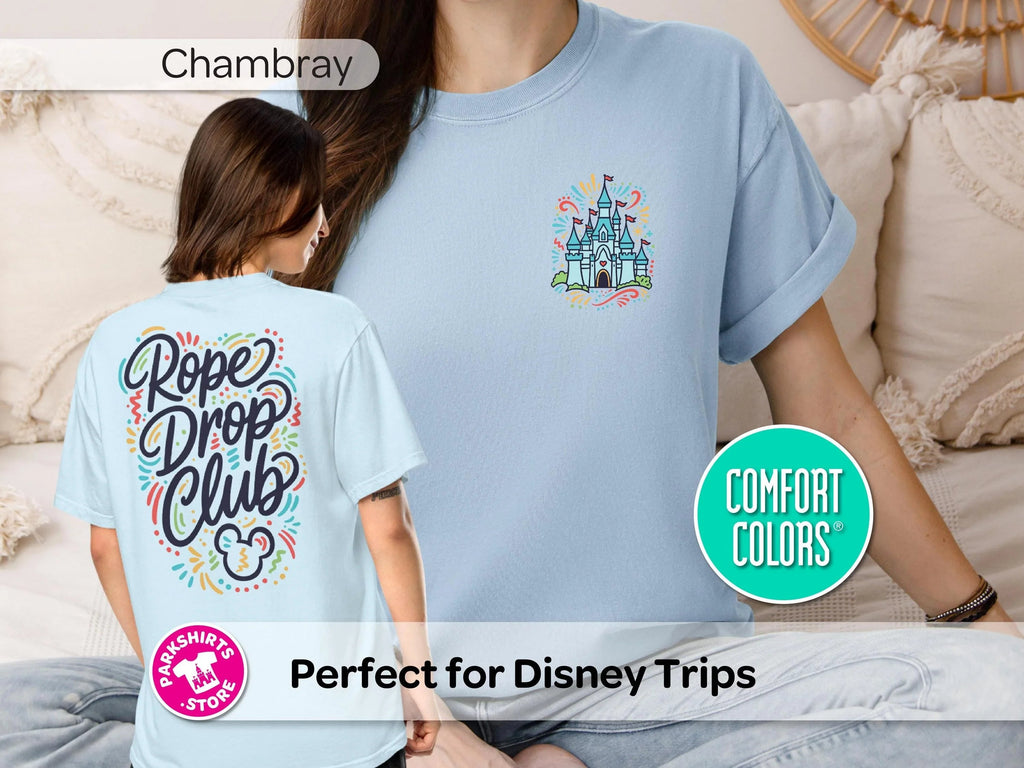 Disney Rope Drop Club Shirt | Castle Front & Back Tee product image 7