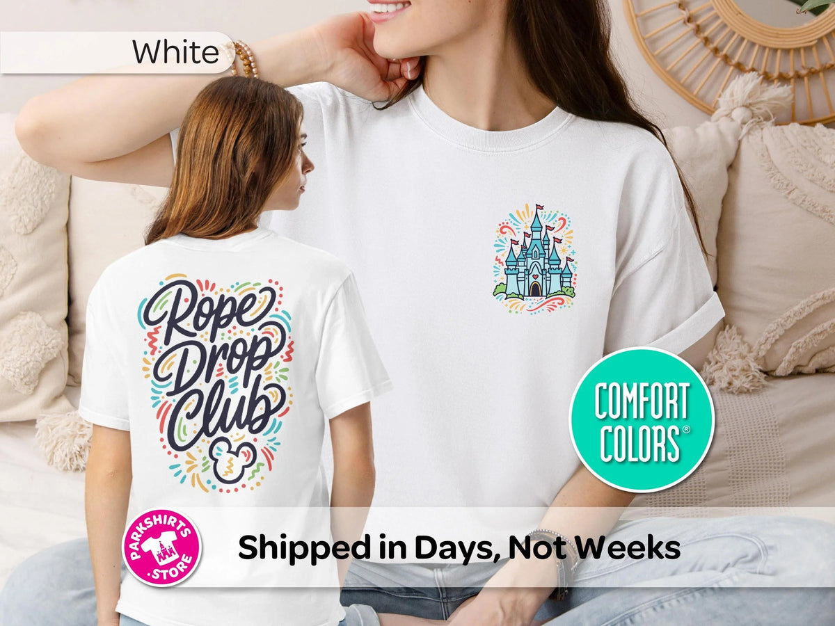 Disney Rope Drop Club Shirt | Castle Front & Back Tee product image 1