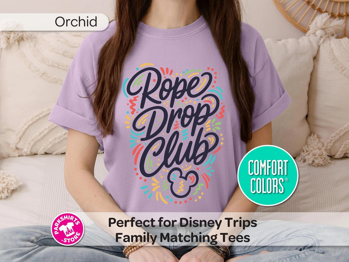 Disney Rope Drop Club Shirt, Tee, Park Vacation Early Riser product image 7