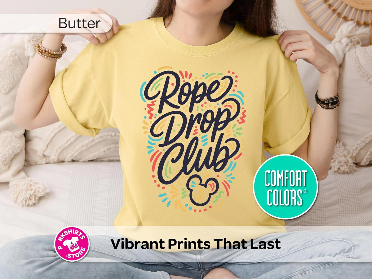 Disney Rope Drop Club Shirt, Tee, Park Vacation Early Riser product image 2