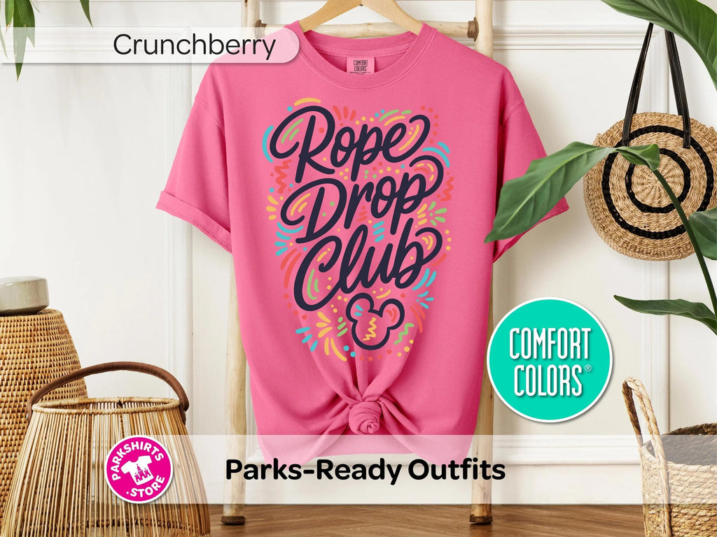 Disney Rope Drop Club Shirt, Tee, Park Vacation Early Riser product image 10