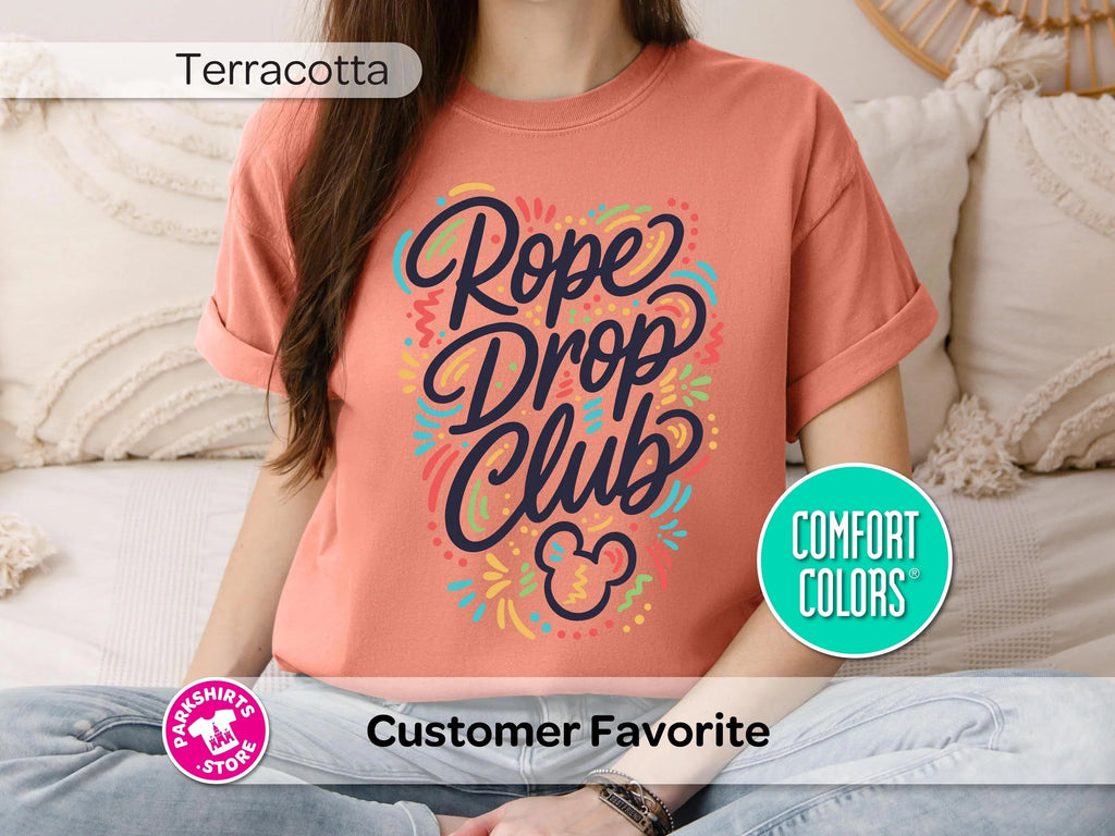 Disney Rope Drop Club Shirt, Tee, Park Vacation Early Riser product image 8