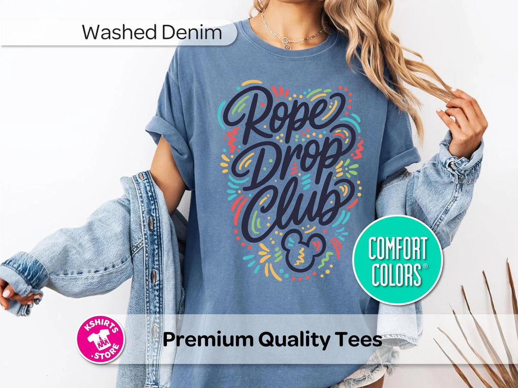 Disney Rope Drop Club Shirt, Tee, Park Vacation Early Riser product image 6