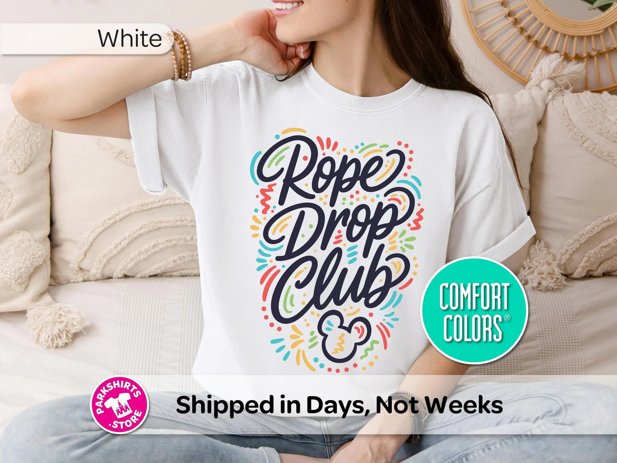 Disney Rope Drop Club Shirt, Tee, Park Vacation Early Riser product image 4
