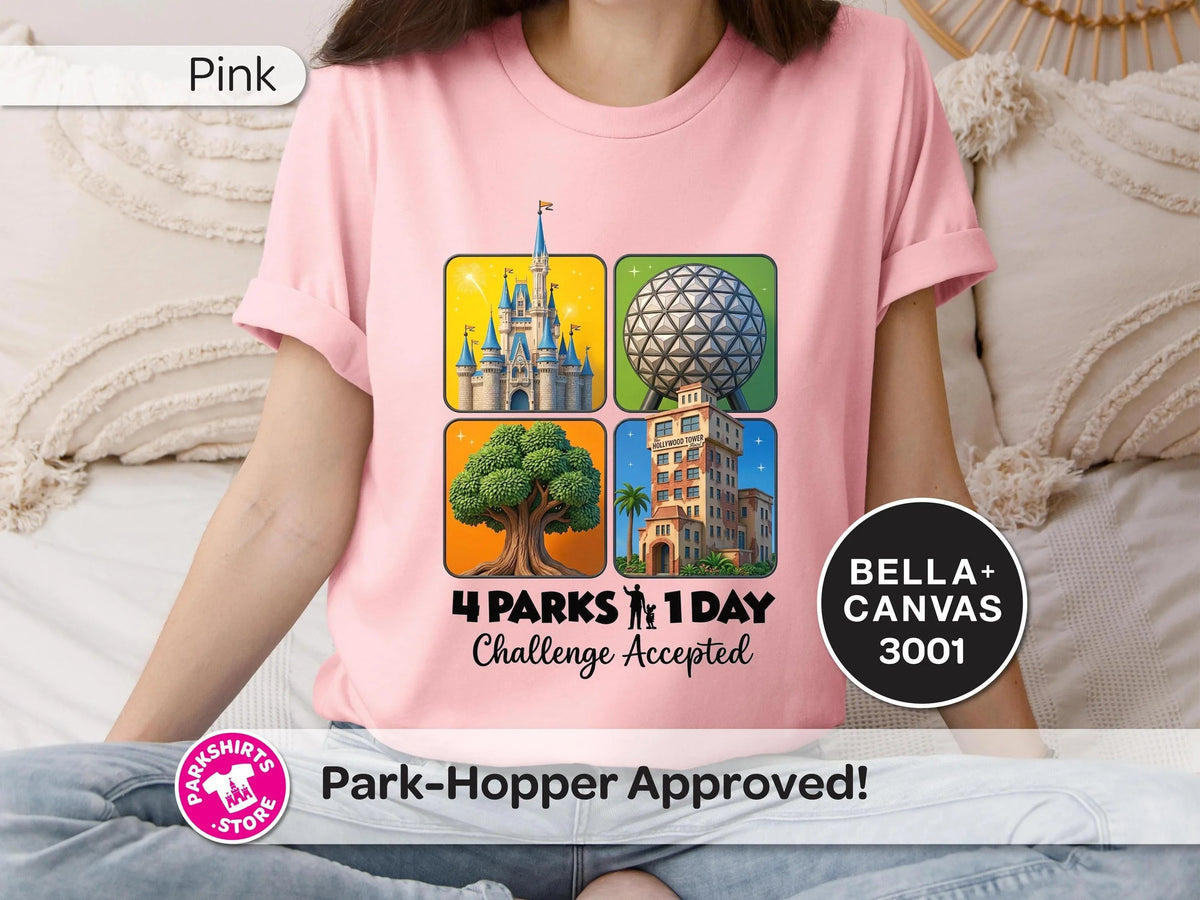 4 Parks 1 Day Challenge Shirt – 4 Square Design product image 1