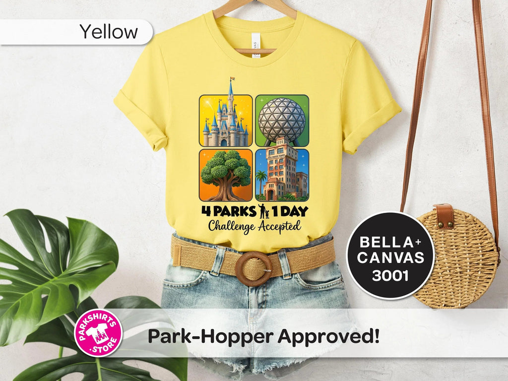 4 Parks 1 Day Challenge Shirt – 4 Square Design product image 2