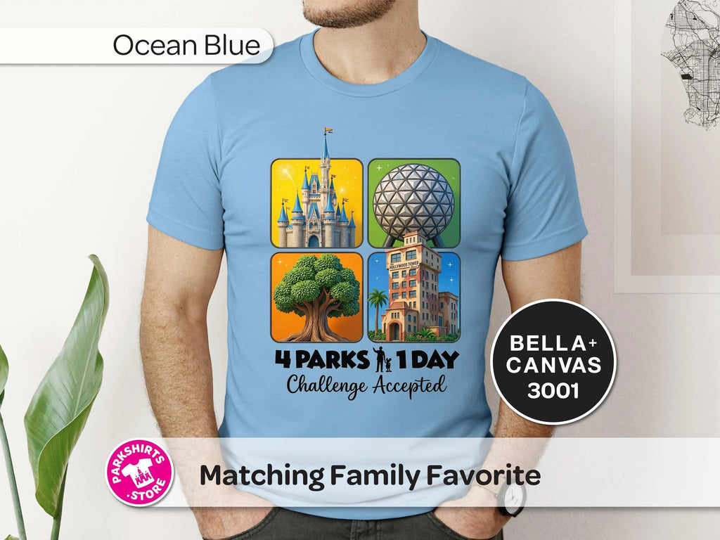 4 Parks 1 Day Challenge Shirt – 4 Square Design product image 5