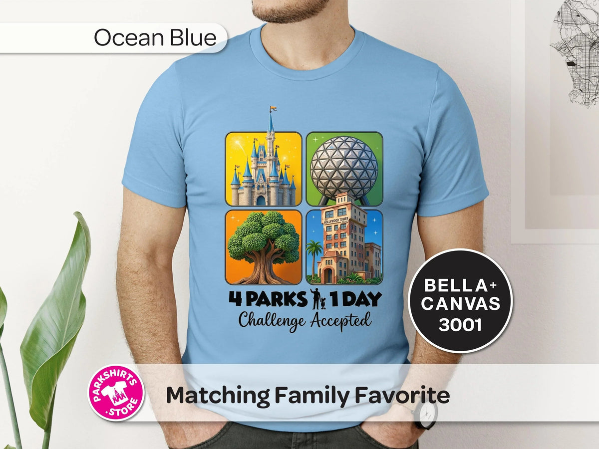 4 Parks 1 Day Challenge Shirt – 4 Square Design product image 5