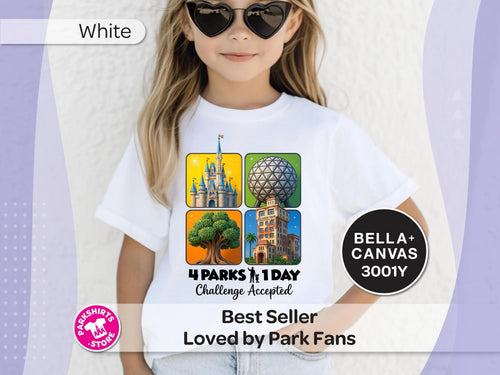 4 Parks 1 Day Youth Shirt – 4 Square Design product image 1
