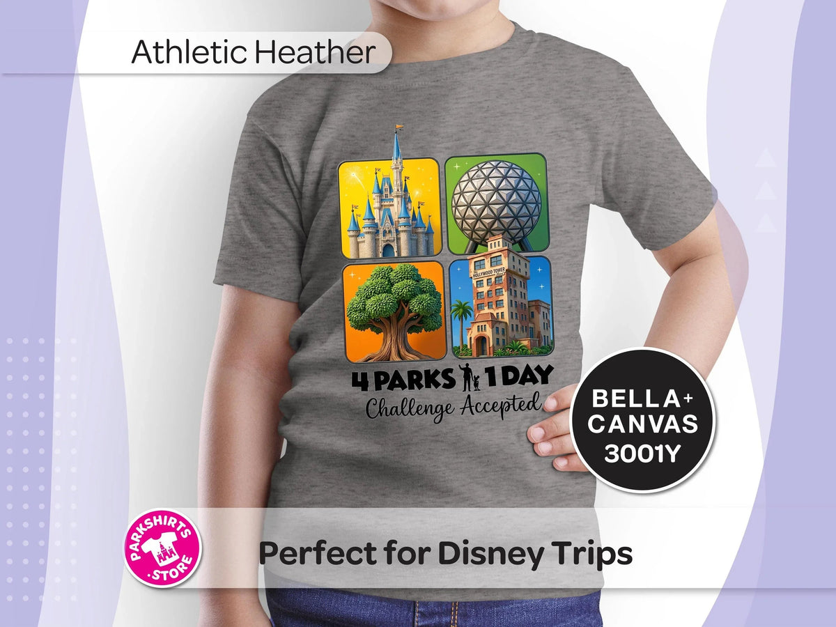 4 Parks 1 Day Youth Shirt – 4 Square Design product image 7