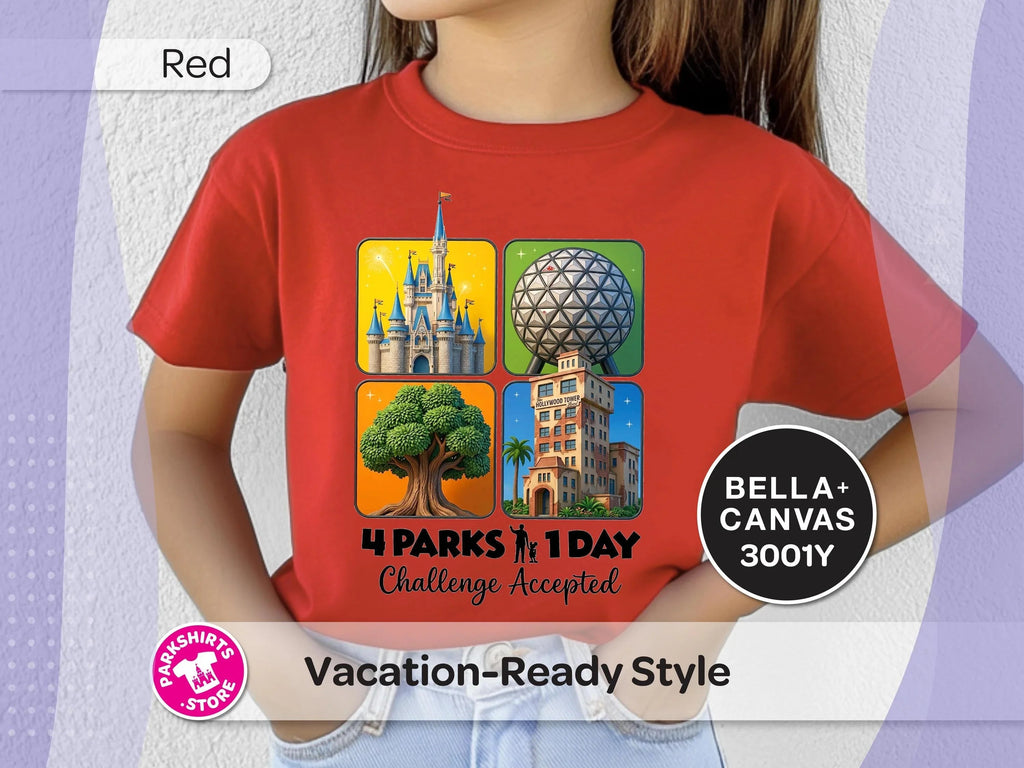 4 Parks 1 Day Youth Shirt – 4 Square Design product image 3