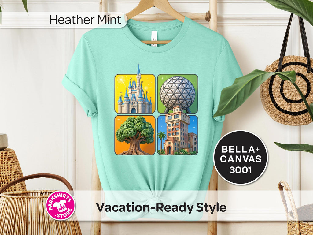 4 Parks Adult Shirt – 4 Square Pixar Inspired product image 10