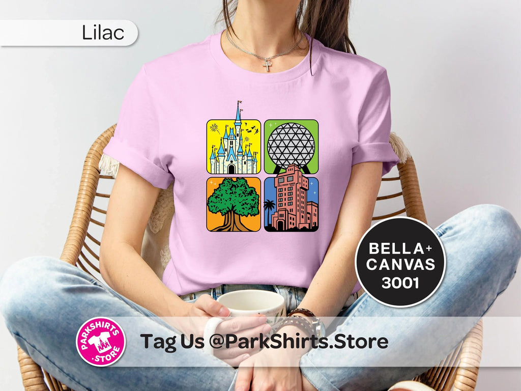4 Parks Adult Shirt – 4 Square Icons product image 6