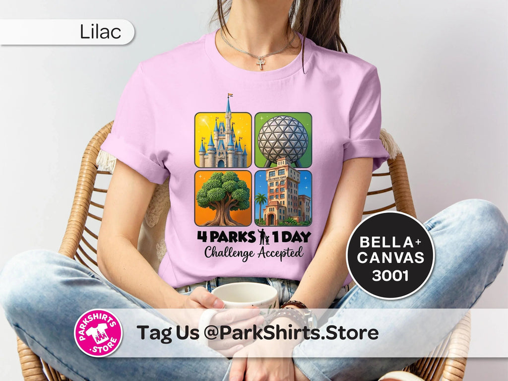 4 Parks 1 Day Challenge Shirt – 4 Square Design product image 10