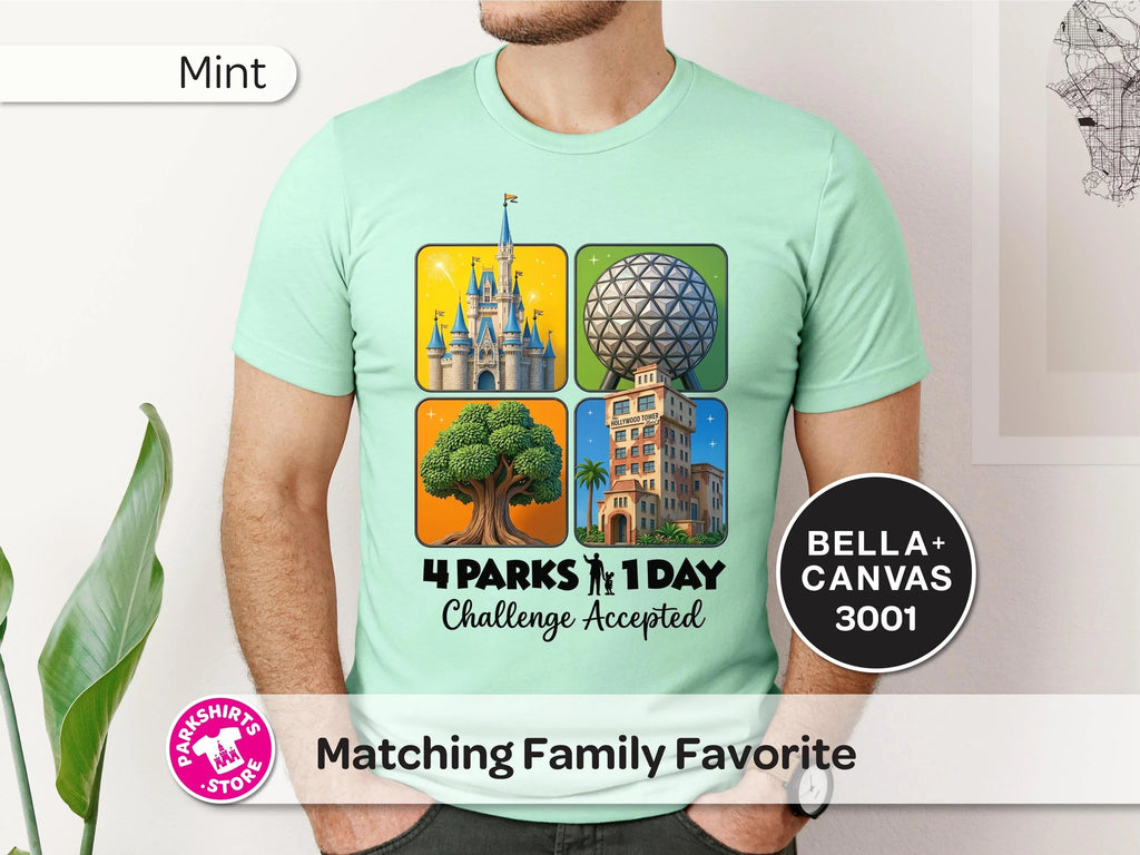 4 Parks 1 Day Challenge Shirt – 4 Square Design product image 6