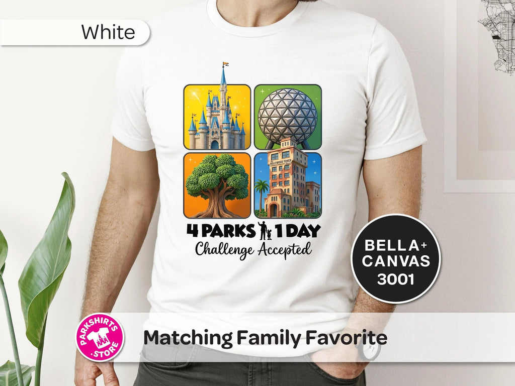 4 Parks 1 Day Challenge Shirt – 4 Square Design product image 3