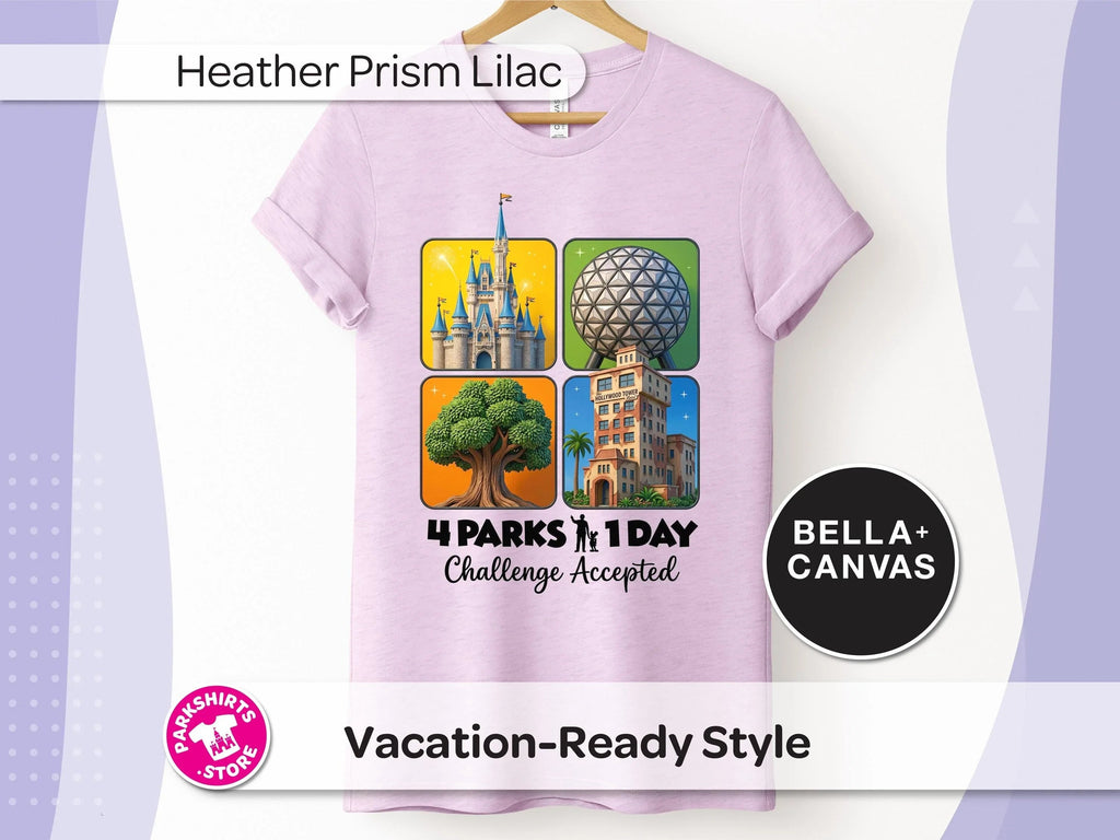 4 Parks 1 Day Challenge Shirt – 4 Square Design product image 9