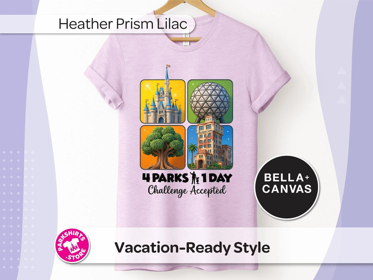 4 Parks 1 Day Challenge Shirt – 4 Square Design product image 9