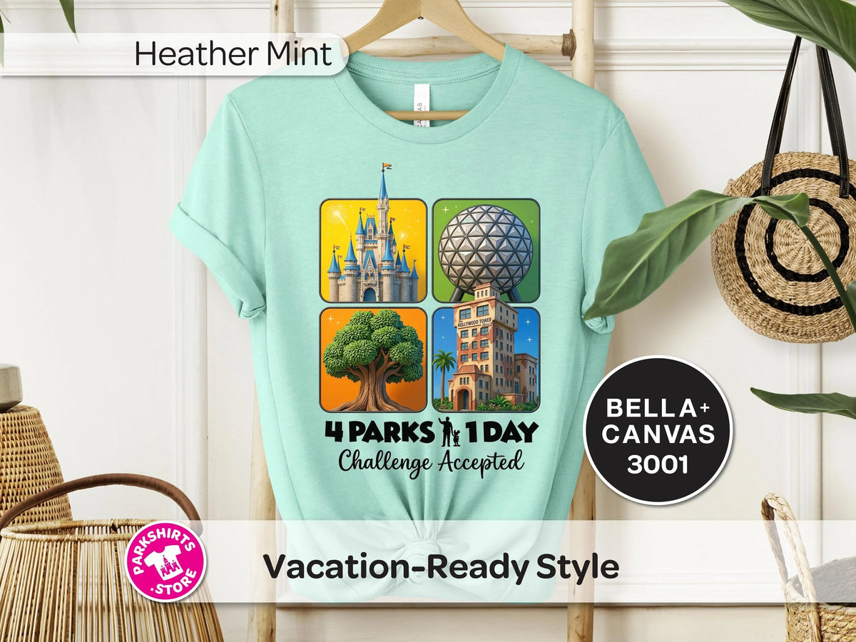 4 Parks 1 Day Challenge Shirt – 4 Square Design product image 8