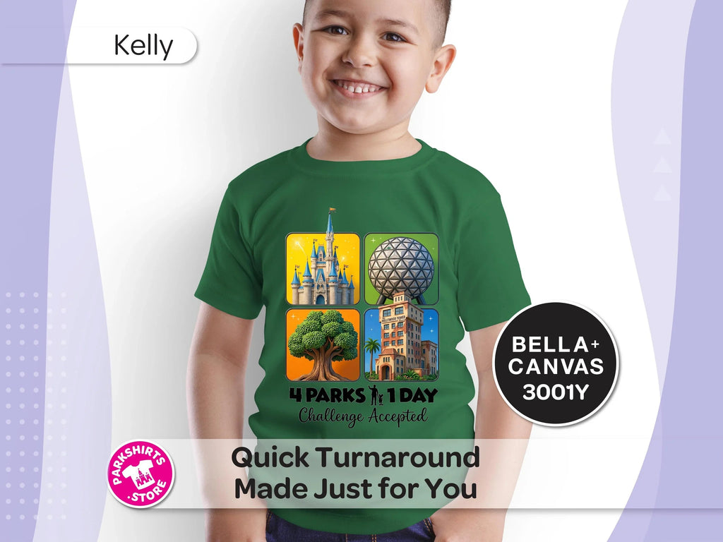4 Parks 1 Day Youth Shirt – 4 Square Design product image 9