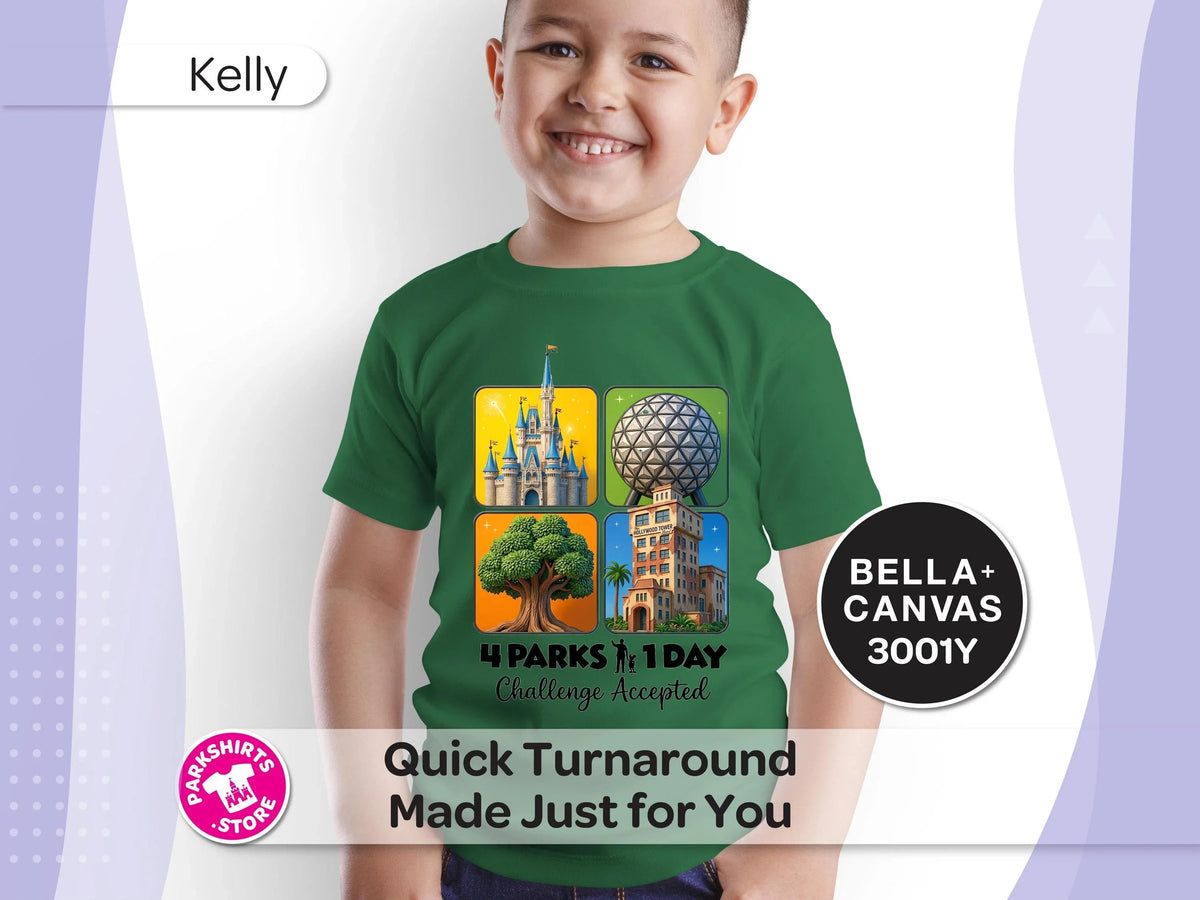 4 Parks 1 Day Youth Shirt – 4 Square Design product image 9