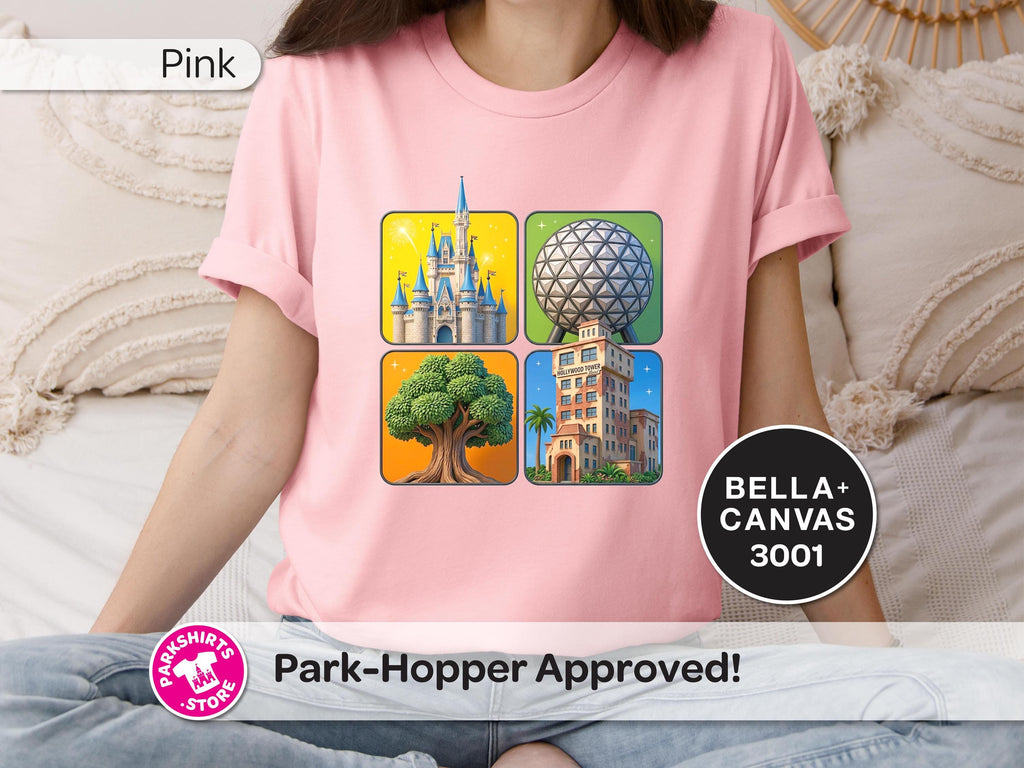 4 Parks Adult Shirt – 4 Square Pixar Inspired product image 6