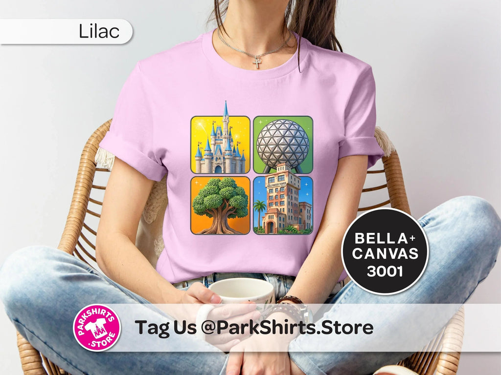 4 Parks Adult Shirt – 4 Square Pixar Inspired product image 5