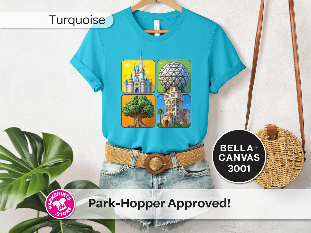 4 Parks Adult Shirt – 4 Square Pixar Inspired product image 8