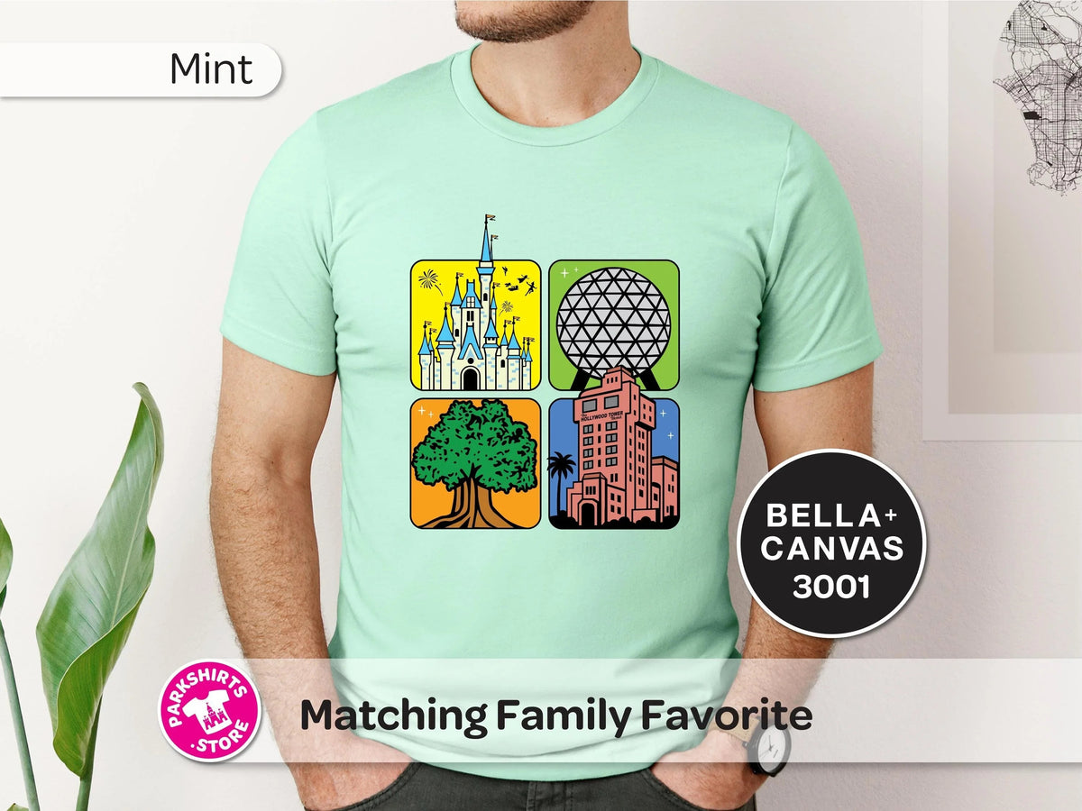4 Parks Adult Shirt – 4 Square Icons product image 8