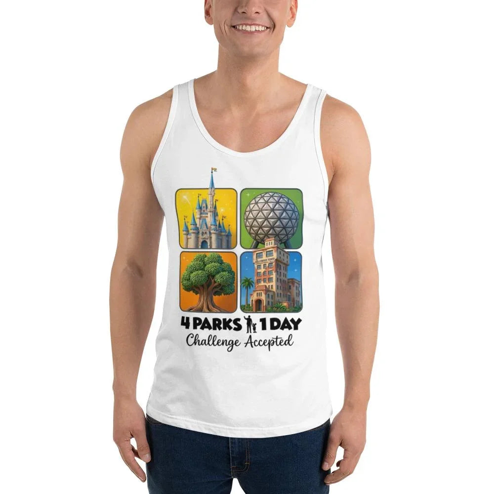 4 Parks 1 Day Challenge Accepted Tank Top | Pixar-Inspired product image 7