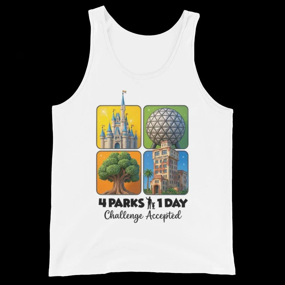 4 Parks 1 Day Challenge Accepted Tank Top | Pixar-Inspired product image 8