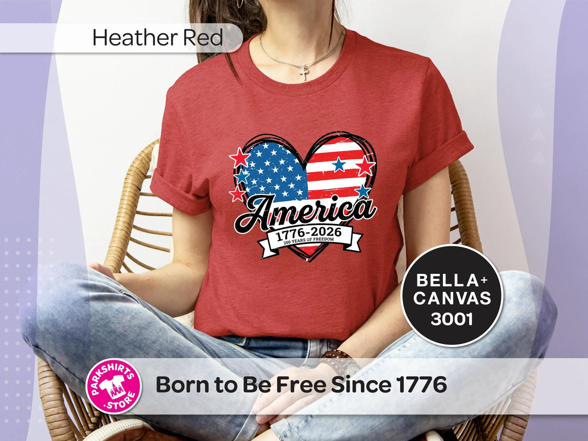 America 250 Shirt | 1776 2026 Patriotic Tee | Years of product image 8