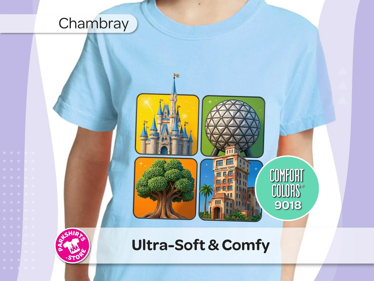 Disney World 4 Parks Youth Shirt, 4 Kids Tee, Magic Kingdom product image 2